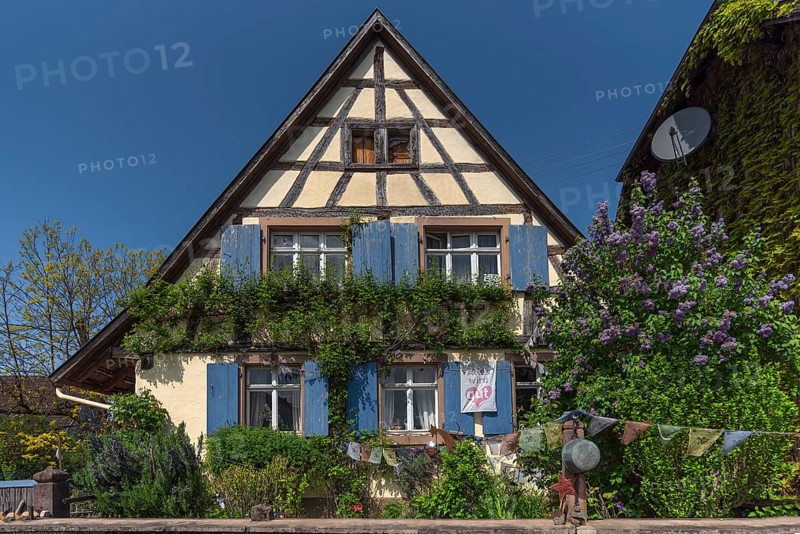 Old half-timbered farmhouse, Baden-Württemberg, Germany, Europe
