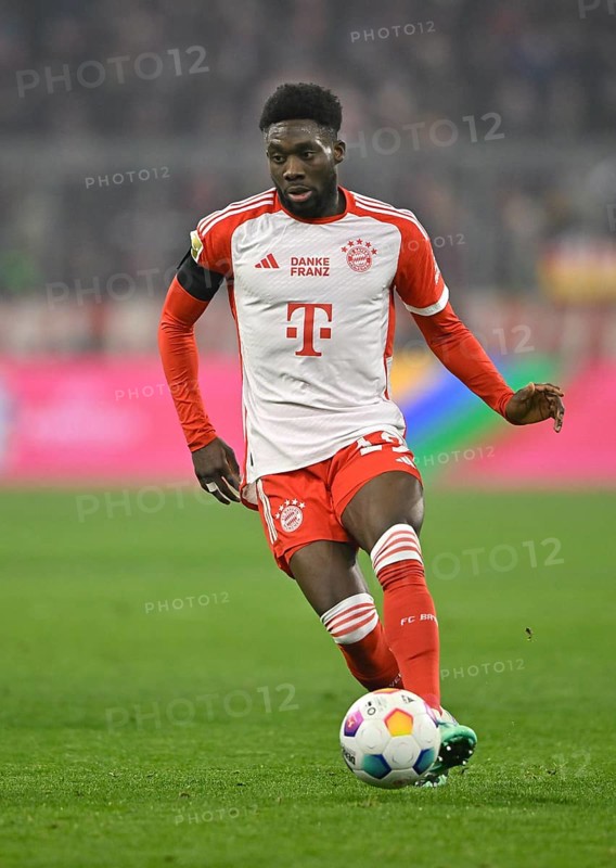 Alphonso Davies Bayern FC Munich FCB (19) Action Allianz Arena, Munich, Bavaria, Germany, Europe