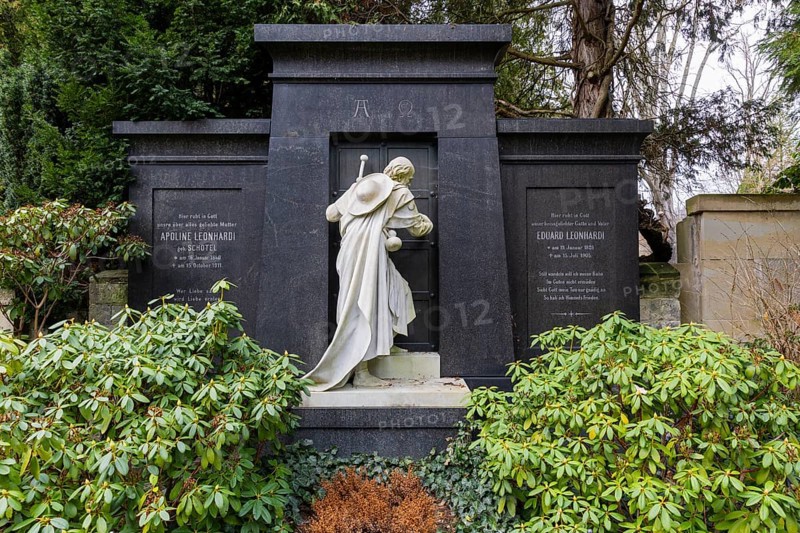 The Loschwitz cemetery is the second burial site in Dresden's Loschwitz district that is still in use today, alongside the disused church cemetery of the Loschwitz church. Inaugurated around 1800, it has been a listed building since 1985 due to its numerous valuable artists' graves. Emil August Eduard Leonhardi was a German landscape painter and son of Dresden ink manufacturer August Leonhardi, Dresden, Saxony, Germany, who quickly became wealthy, Europe