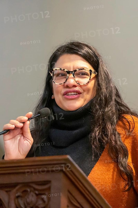 Detroit, Michigan USA, 15 January 2024, Congresswoman Rashida Tlaib was a featured speaker at the Martin Luther King Day rally for jobs, peace and justice at St. Matthew's & St. Joseph's Episcopal Church