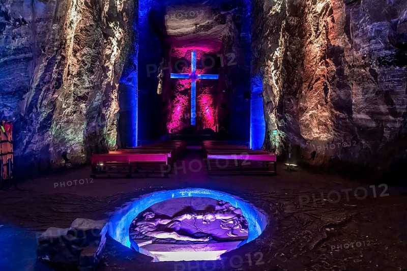 Salt cathedral of Zipaquira, Colombia, South America