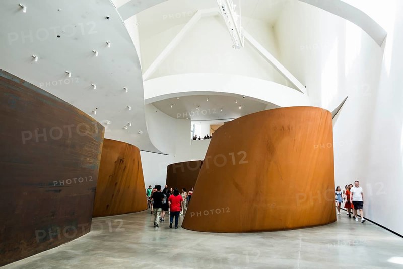 Guggenheim Museum, architect Frank Gehry, interior view, artist Richard Serra, Bilbao, Basque Country, Spain, Europe