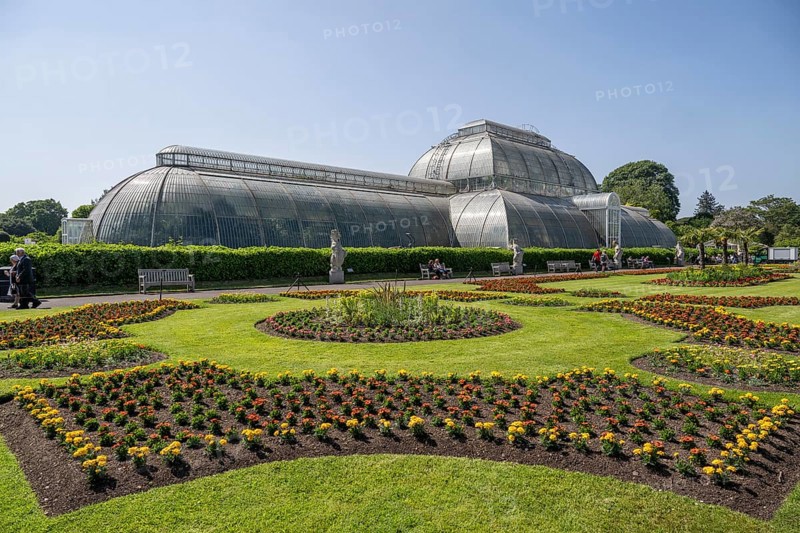 Palm House, oldest Victorian greenhouse in the world, Royal Botanic Gardens, Kew, London, England, Great Britain