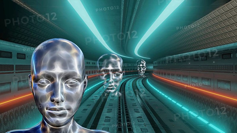 Symbol photo, path to the stars, galaxies, AI, artificial intelligence, artificial intelligence, ChatGBT, OpenAI, chatbot, IT system, computer science, AI learning, IT technology, computer system, software, Microsoft, silicon brain, thinking machine, creativity, new wonder of the world, Einstein replacement, questionable intelligence, AI research