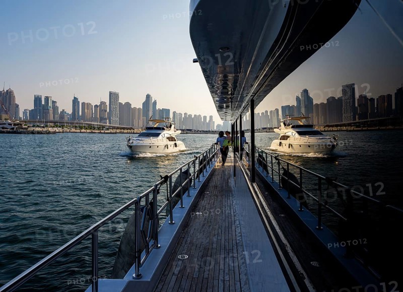 Dubai Marina and Harbour, Skyline Architecture and Marina, United Arab Emirates, Asia