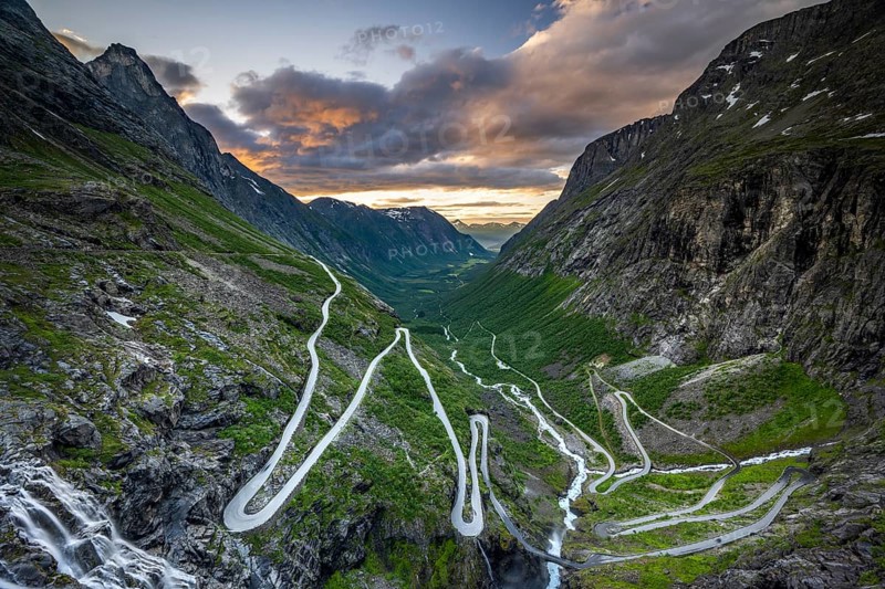 Trollstigen Mountain Road, near Ã…ndalsnes, More og Romsdal, Norway, Europe