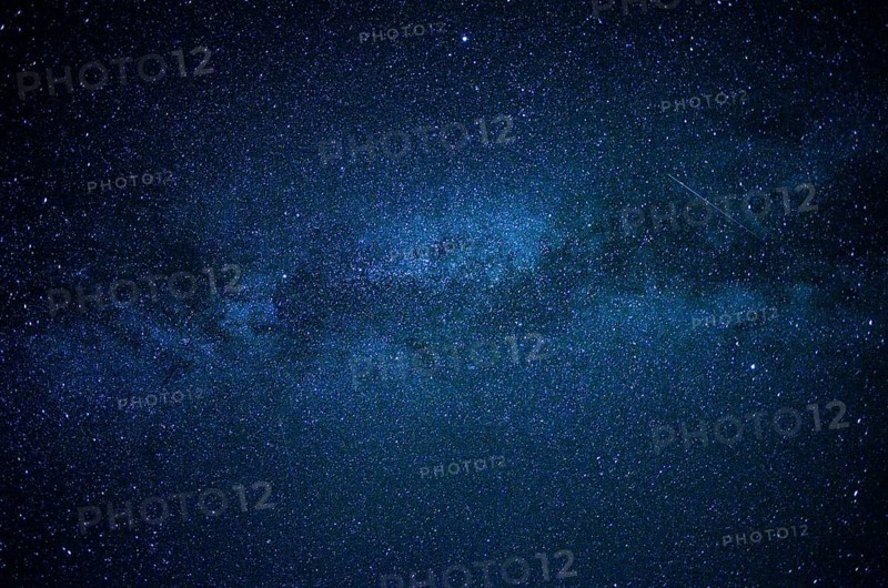 Section of the Milky Way with a shooting star, seen in summer over Upper Bavaria, Germany, Europe