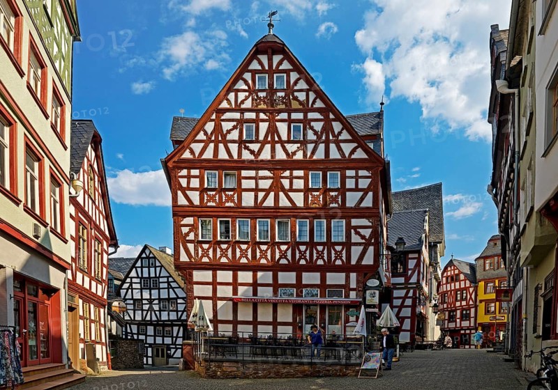 Half-timbered houses in the historic old town, Deutsche Fachwerkstrasse, Limburg an der Lahn, Hesse, Germany, Europe