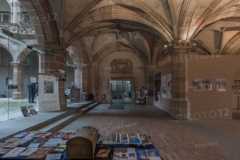 Pellerhaus Entrance Hall, 50 Years Old Town Friends of Nuremberg, Documentation, Egidienplatz, Nuremberg, Middle Franconia, Bavaria, Germany, Europe