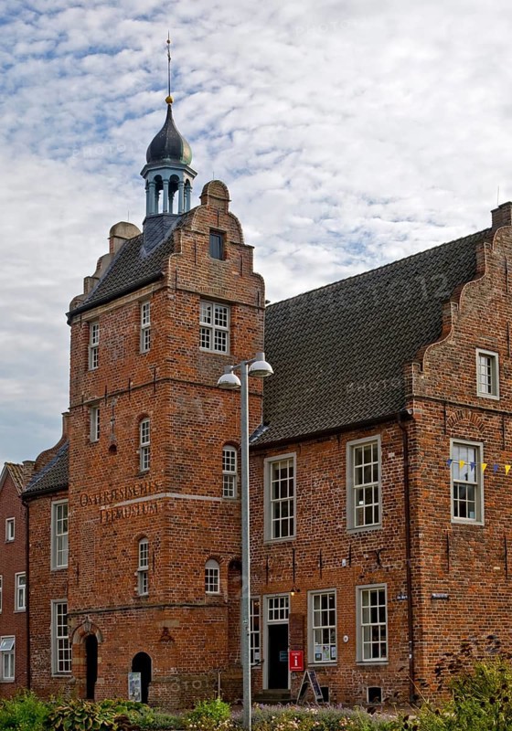Old town hall with local history museum and East Frisian Tea Museum, Norden, East Frisia, Lower Saxony, Germany, Europe