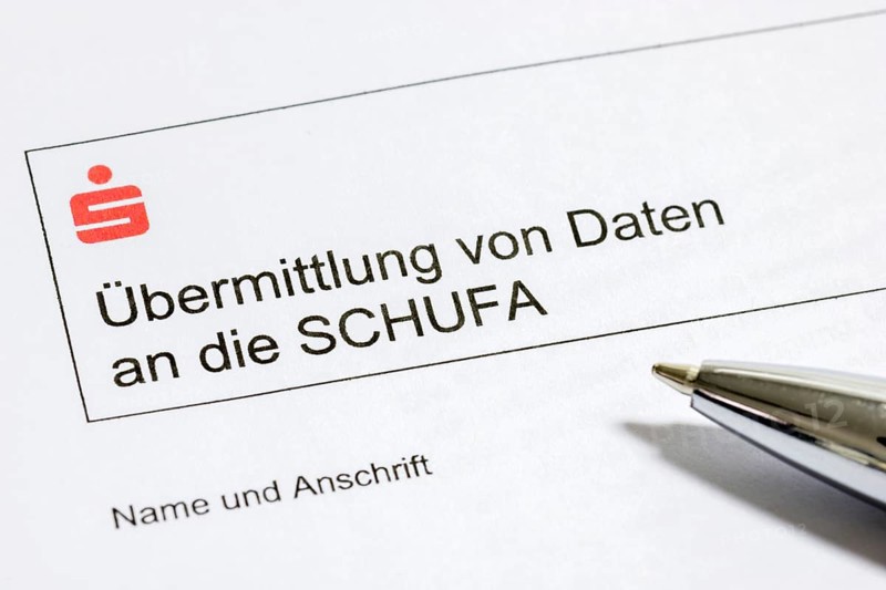 Form, transmission of data to Schufa, credit information, Kreissparkasen, biros