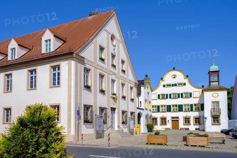 Heckelhaus, Town Hall, Allersberg, Franconian Lake District, Middle Franconia, Franconia, Bavaria, Germany, Europe