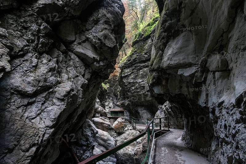 River Breitach and Breitachklamm gorge near Oberstdorf, OberallgÃ¤u, AllgÃ¤u, Bavaria, Germany, Europe