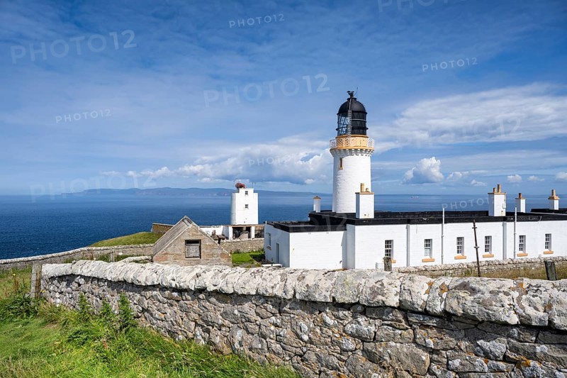 Dunnet Head Lighthouse at the northernmost point of the British Main Island, County Caithness, Scotland, United Kingdom, Europe