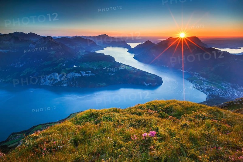 View from Fronalpstock, Switzerland, Europe