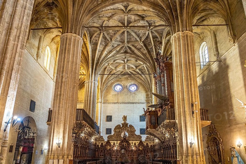 Interior of the Basilica of Santa MarÃ­a de la Asuncion in Arcos de la Frontera, Andalusia, Spain, Europe