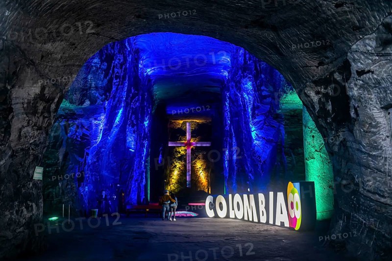 Salt cathedral of Zipaquira, Colombia, South America