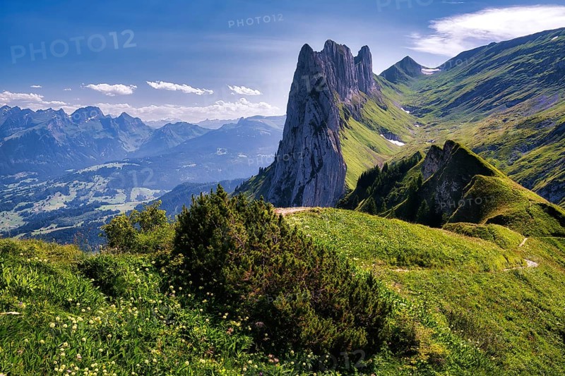 Kreuzberge, Chrüzberg, in the Alpstein, Appenzell Alps, Canton St. Gallen, Switzerland, Europe