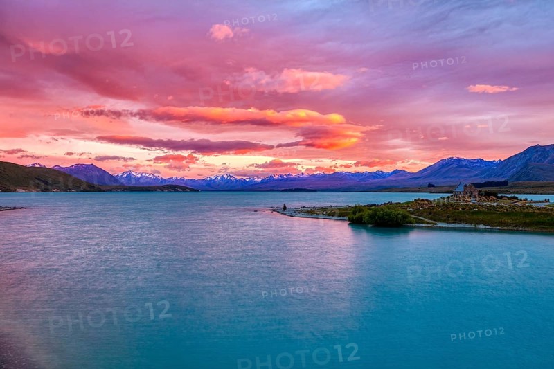 Sonnenaufgang, Lake Tekapo, Neuseeland