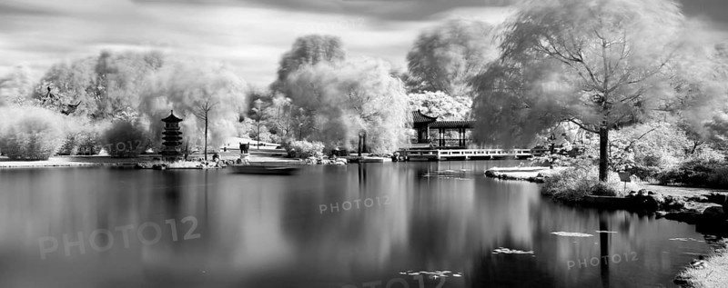 Panorama Chinese Garden Infrared Gardens of the World Marzahn Berlin Germany