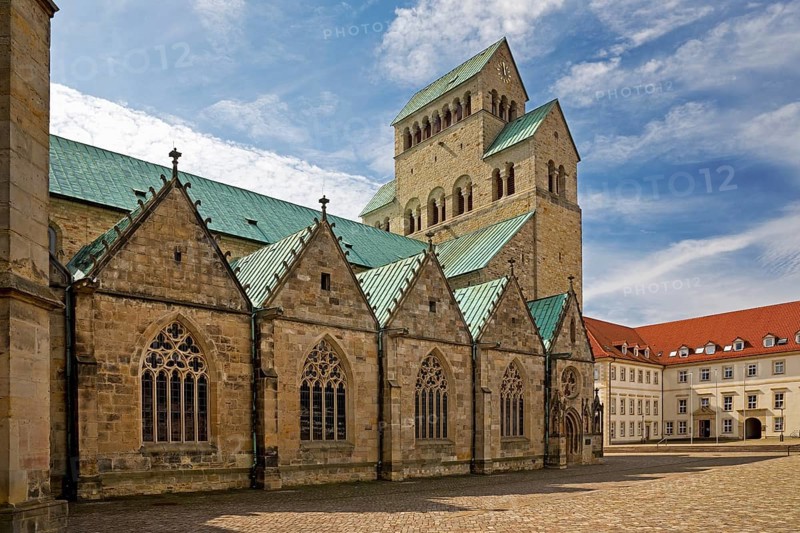 St. Mary's Cathedral, High Cathedral Church of St. Mary's Assumption, UNESCO World Heritage Site, Hildesheim, Lower Saxony, Germany, Europe