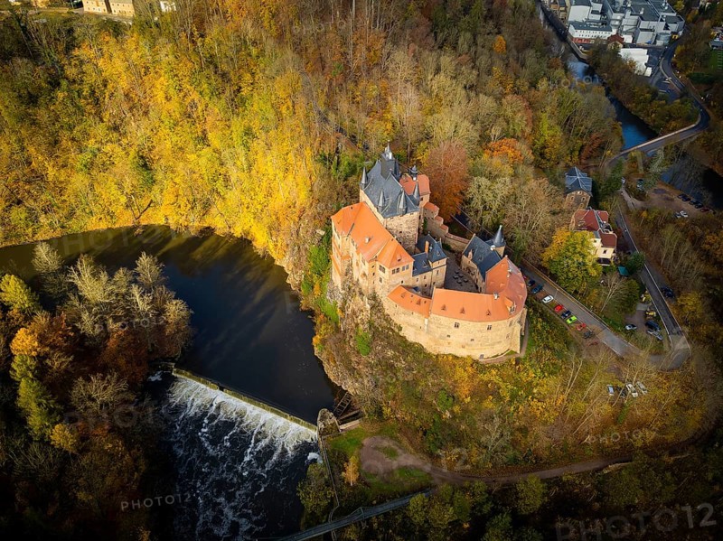 Kriebstein Castle in Autumn