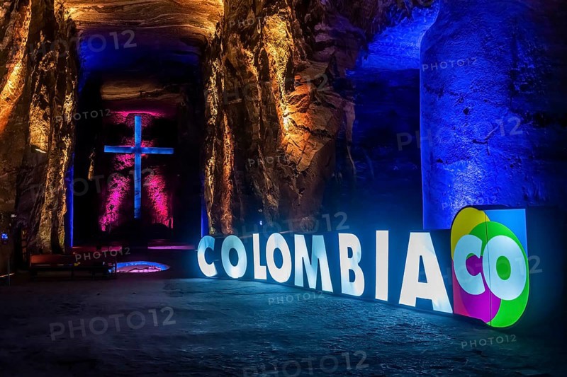 Salt cathedral of Zipaquira, Colombia, South America