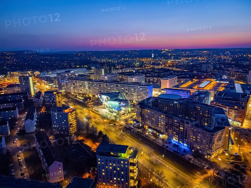 St. Petersburg Street with UFA Crystal Palace and UFA Round Cinema