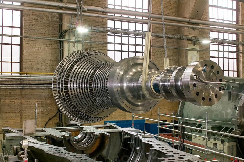 Production of an industrial steam turbine at the Görlitz plant in Germany. Industrial steam turbines are used in very different areas: as generator drives or as mechanical drives, in combined heat and power plants or in industrial power stations, e.g. for the sugar or textile industries or for steelworks and mines