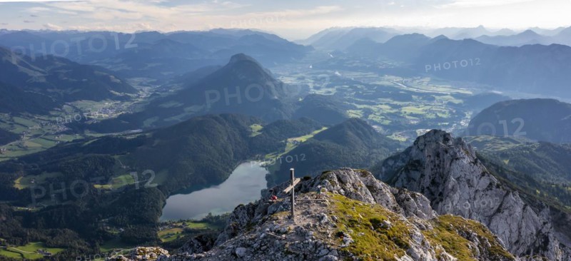 Summit of the Schaffauer, Hintersteiner See at Wilder Kaiser, Tyrol, Austria, Europe