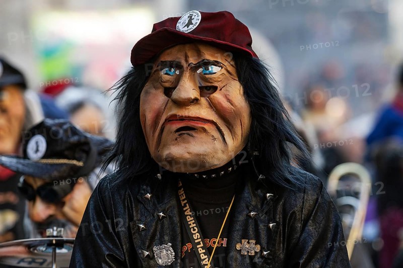 Basler Künstlerlarven, masks, Basler Fasnet parade, Basler Fasnacht, Basel, Switzerland, Europe