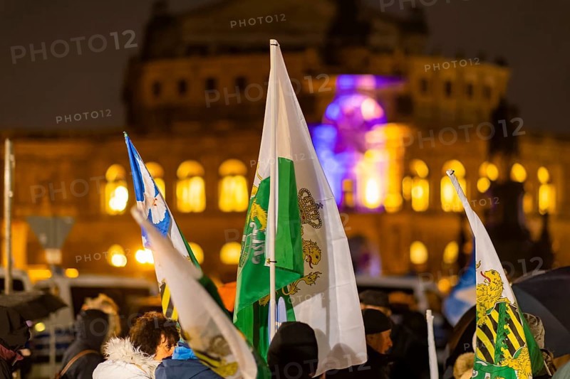Demo of right-wing forces in Dresden