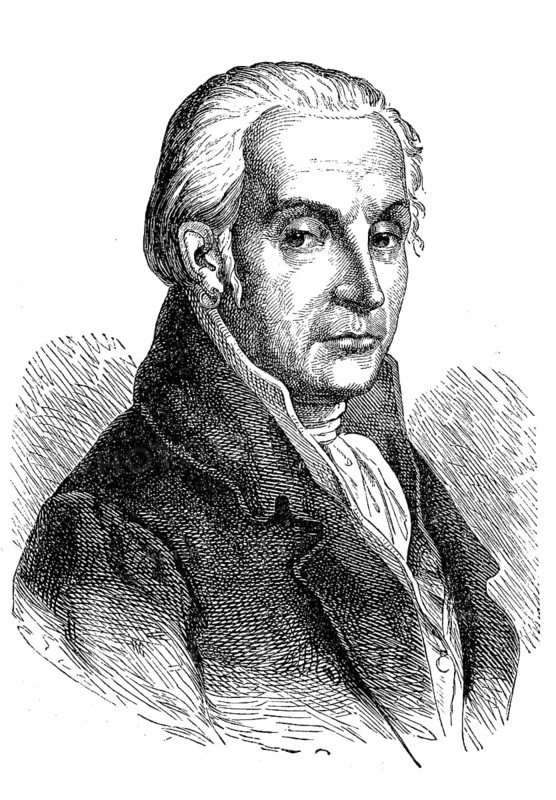 August Wilhelm Iffland, 19 April 1759, 22 September 1814, a German actor, intendant and playwright, Historical, digital reproduction of an original 19th-century work