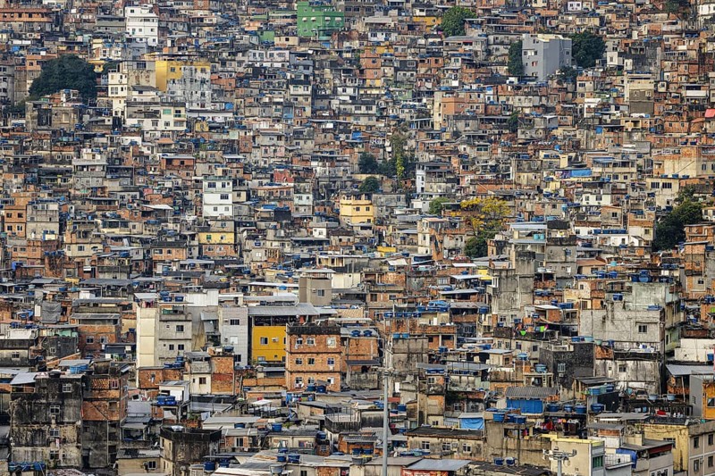 View of the Rocinha favela. Rio de Janeiro, 13.02.2013. Photographed on behalf of the Federal Ministry for Economic Cooperation and Development