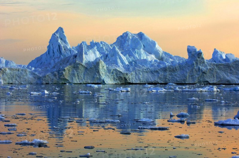 Denmark, Greenland, typical landscape, bizarre ice structure, iceberg, drift ice, Greenland, Denmark, North America