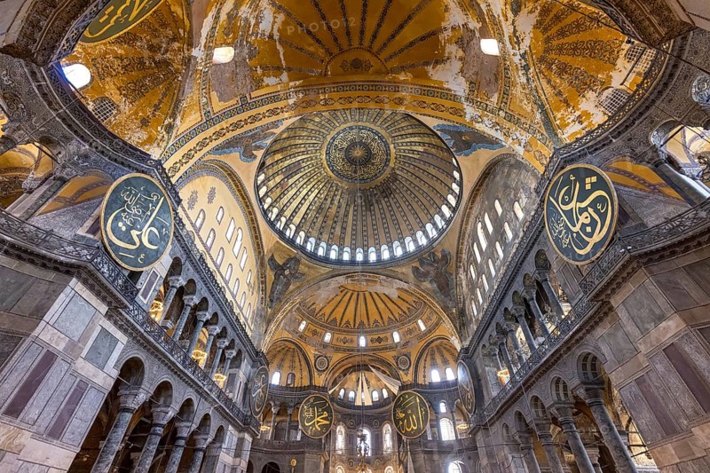 Istanbul, Turkey, 2 June, 2022: Hagia Ayasofya Sophia Grand Mosque in Istanbul, one of the main tourist city attractions and travel destinations in Turkey, Asia
