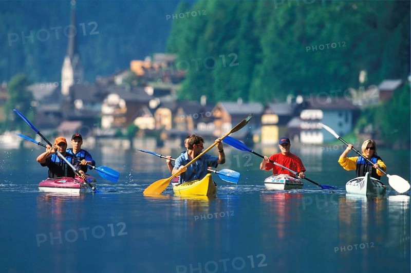 Kayaking, Hallstatt am See, Upper Austria