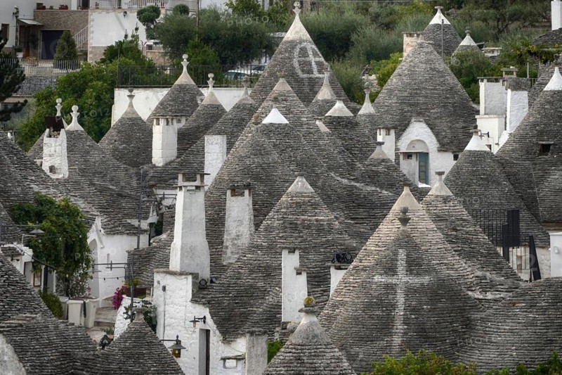 Europe, Italy, Alberobello, Trulli village, Itria Valley, Apulia, Apulia, Italy, Europe