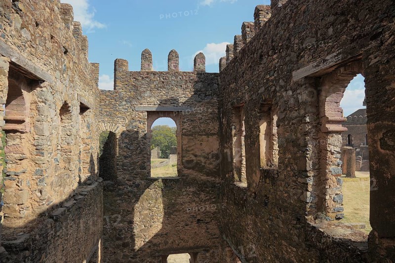 Amhara region, in the Gemp palace complex in Gondar, Gonder, UNESCO, world, heritage, cultural heritage, Ethiopia, Africa