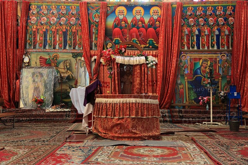 Europia district, Debre Lebanon, Lipanus Monastery, place of pilgrimage, sanctuary, Ethiopia, Africa