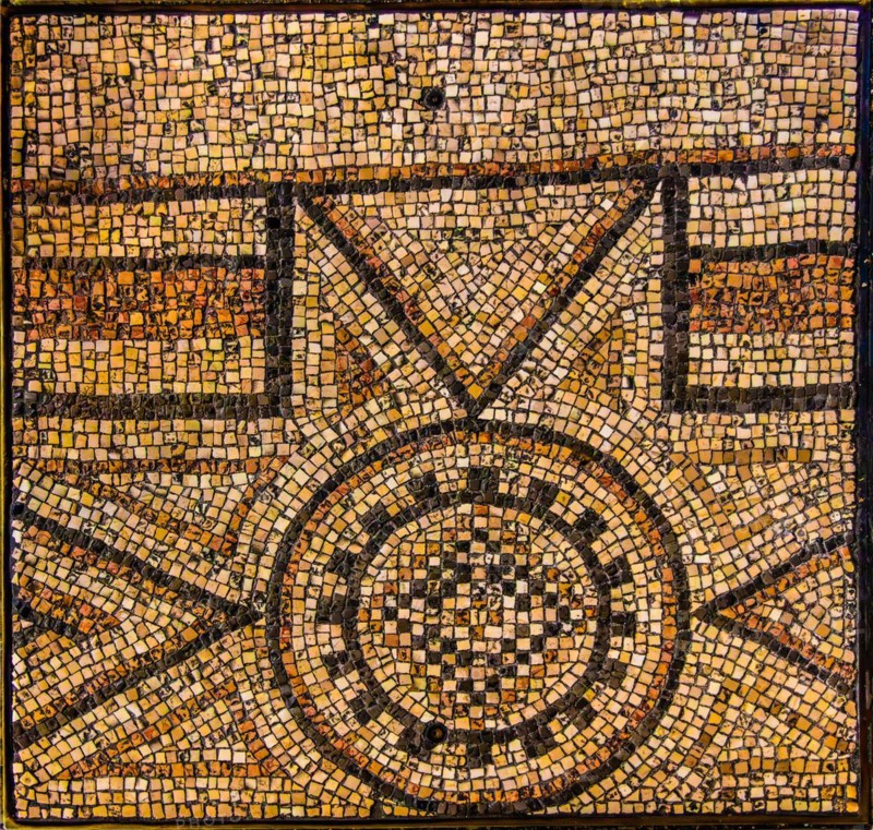 Mosaic floor, San Giusto Cathedral, Colle di San Giusto, Trieste, harbour town on the Adriatic, Friuli, Italy, Trieste, Friuli, Italy, Europe