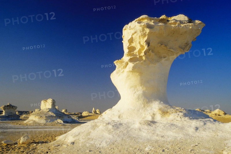 Rock formation in the White Desert, Egypt, White Desert, Egypt, Africa