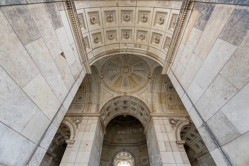 Zwinger Palace, Ceiling of the Semper gallery, Dresden, Saxony, Germany, Europe