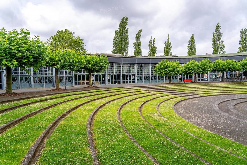 MüGa Park, Ringlokschuppen, Mülheim an der Ruhr, North Rhine-Westphalia, Germany, Europe