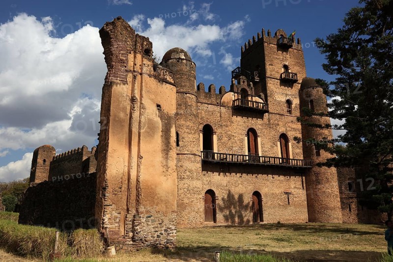 Amhara region, in the Gemp palace complex in Gondar, Gonder, imperial palace, UNESCO, world, heritage, cultural heritage, Ethiopia, Africa
