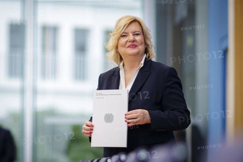 Eva Högl, Parliamentary Commissioner for the Armed Forces, presents her Annual Report 2023 at the Federal Press Conference. Berlin, 12 March 2024