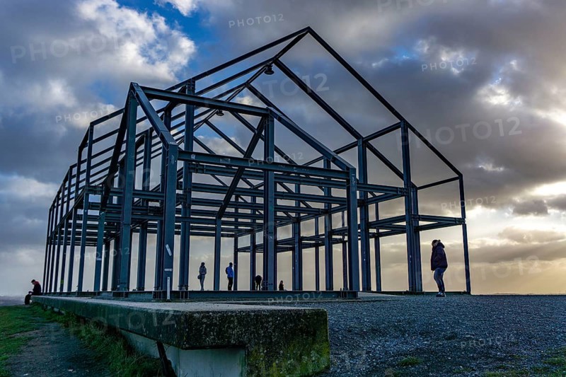 The Norddeutschland spoil tip in Neukirchen-Vluyn, a mining spoil tip, today a landscape park, landmark, indoor artwork, North Rhine-Westphalia, Germany, Europe