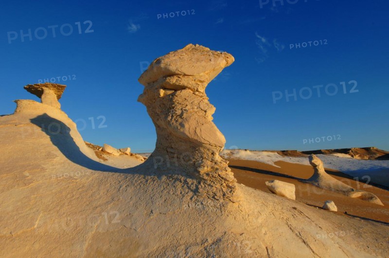 Egypt, White Desert, bizarre sandstone cliffs, Middle East, Africa