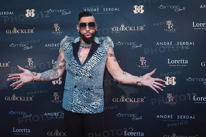 Harald Glööckler at the first Fashion Night with Harald Glööckler for his new fashion collection Teuber by HARALD GLÖÖCKLER at Loretta am Wannsee in Berlin on 28 June 2024