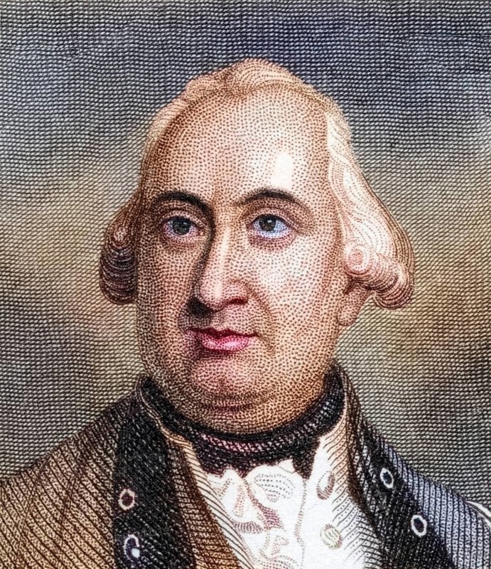 Charles Cornwallis, 1st Marquess and 2nd Earl Cornwallis, 1738 to 1805, British army officer, colonial administrator and general during the American War of Independence, digitally restored reproduction from a 19th century original, Record date not stated